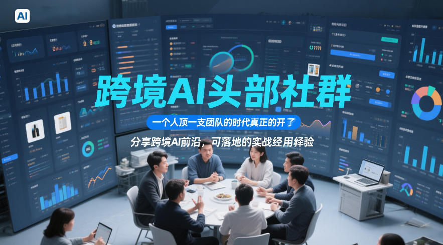 跨境AI头部社群,一个人顶一支团队的时代真正的开始了,分享跨境AI前沿,可落地的实战经验(更新5月11日)-优优云网创