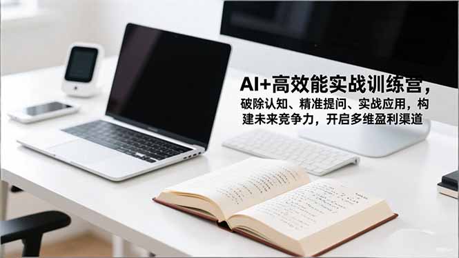 AI+高效能实战训练营，破除认知、精准提问、实战应用，构建未来竞争力，开启多维盈利渠道-优优云网创