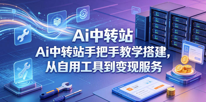 Ai中转站手把手教学搭建,从自用工具到变现服务-优优云网创