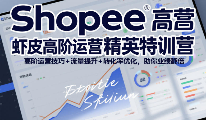 Shopee虾皮高阶运营精英特训营,高阶运营技巧+流量提升+转化率优化,助你业绩翻倍(更新26年5月)-优优云网创